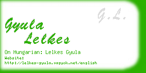 gyula lelkes business card